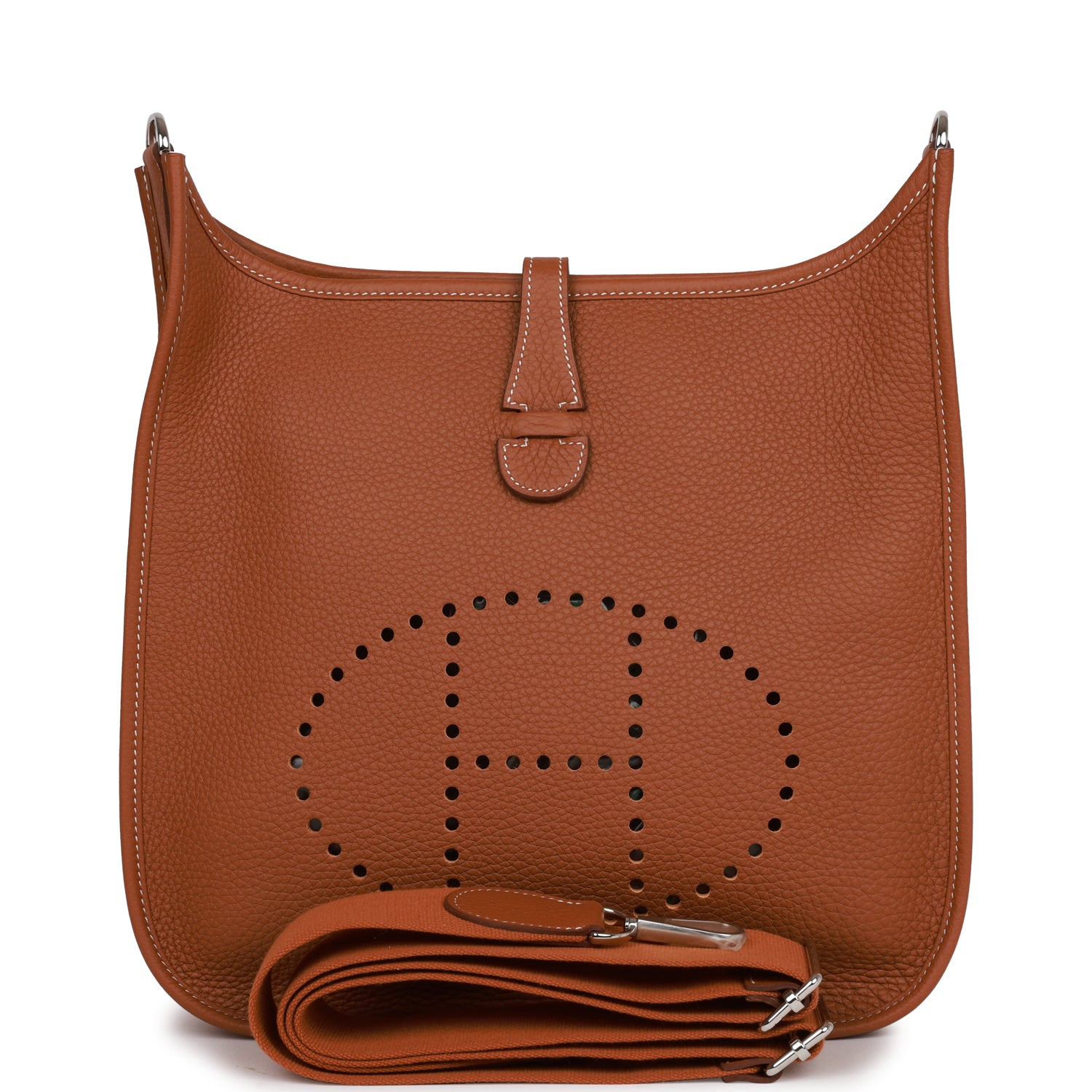 H Evelyne III PM Clemence silver Hardware