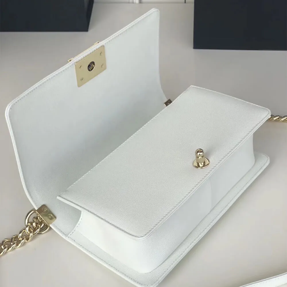 BOY CC HANDBAG CAVIAR LEATHER 25 CM