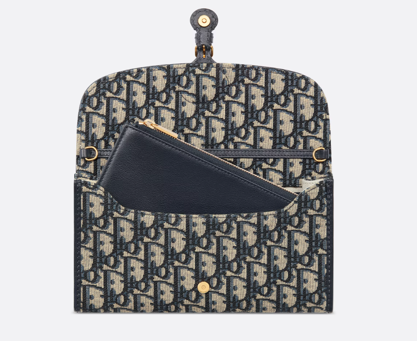 D BOBBY EAST-WEST POUCH WITH CHAIN