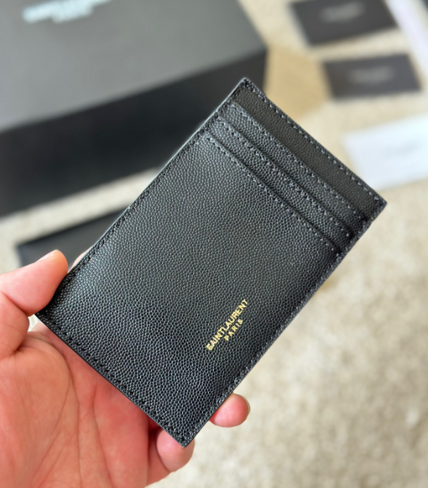 Y Uptown Leather Clutch  White