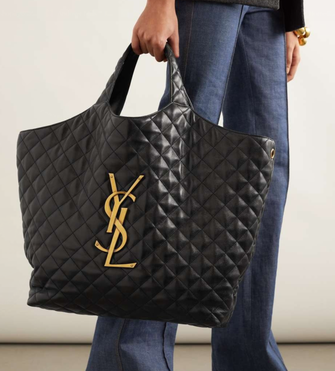 Y Icare Maxi Shopping Bag - Black