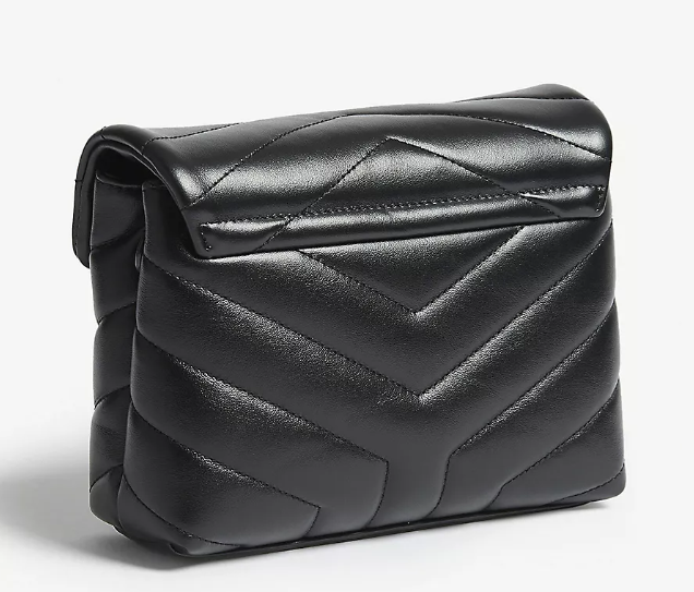 Y small Toy Loulou Leather Crossbody Bag ?C Black