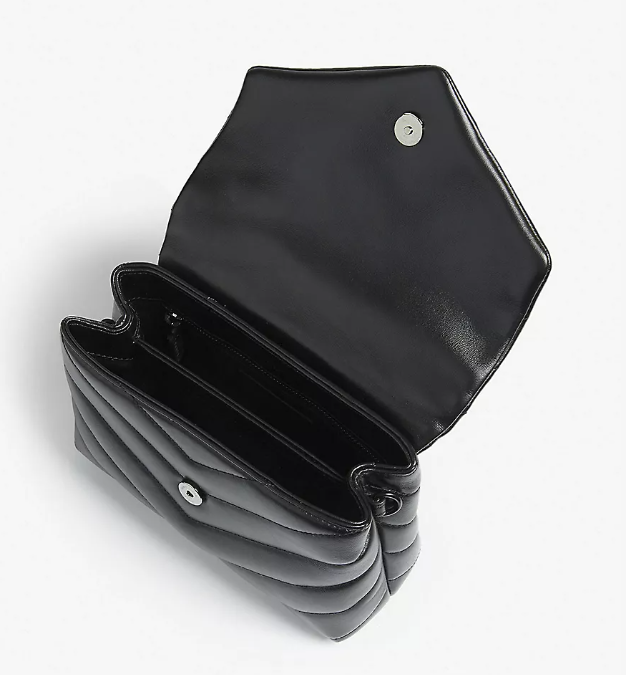 Y small Toy Loulou Leather Crossbody Bag ?C Black