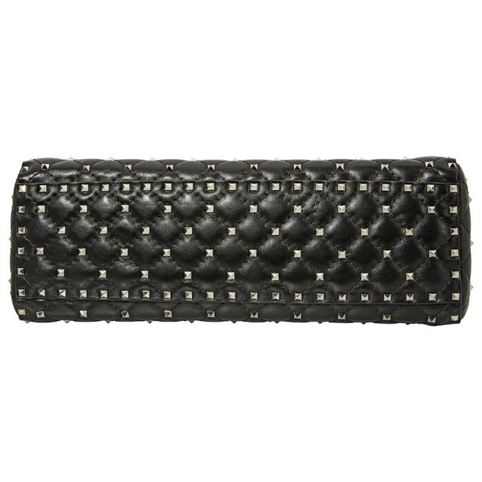 Val Rockstud Black Shoulder Bag