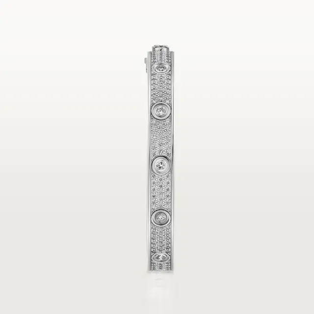 CAR LOVE BRACELET, DIAMOND-PAVED