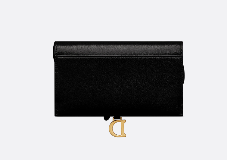 D Saddle Wallet in Goatskin Queen Mint