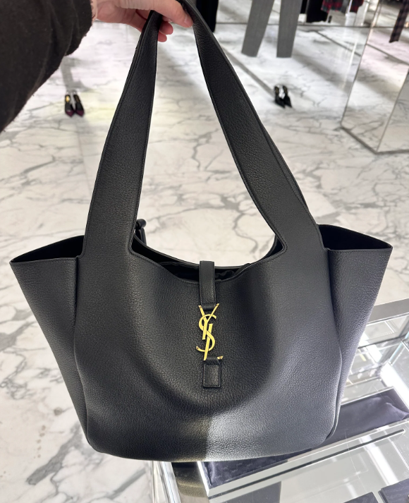 Y Leather Bea Tote Bag size: H28cm x W50cm x D18cm