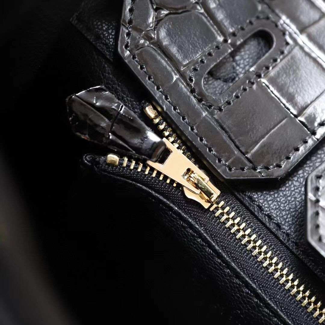 H Birkin 25, 30, 35  Electric Shiny Niloticus Crocodile gold Hardware