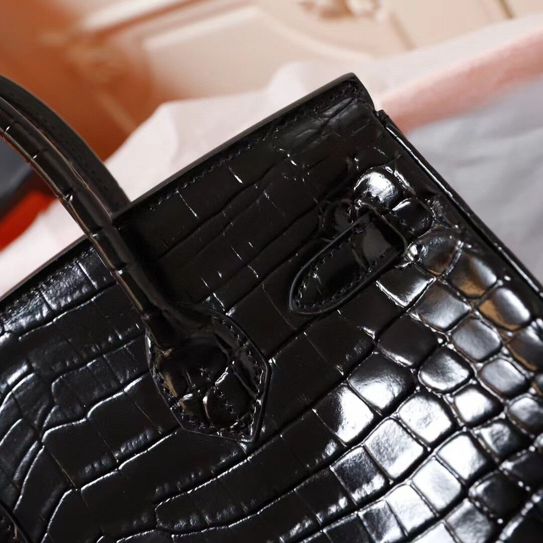 H Birkin 25, 30, 35  Electric Shiny Niloticus Crocodile gold Hardware