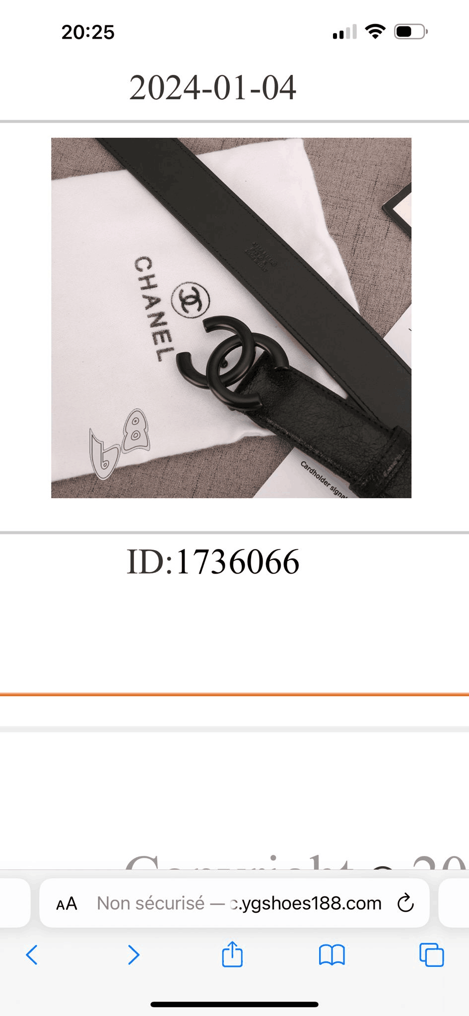 He belt and white shoes