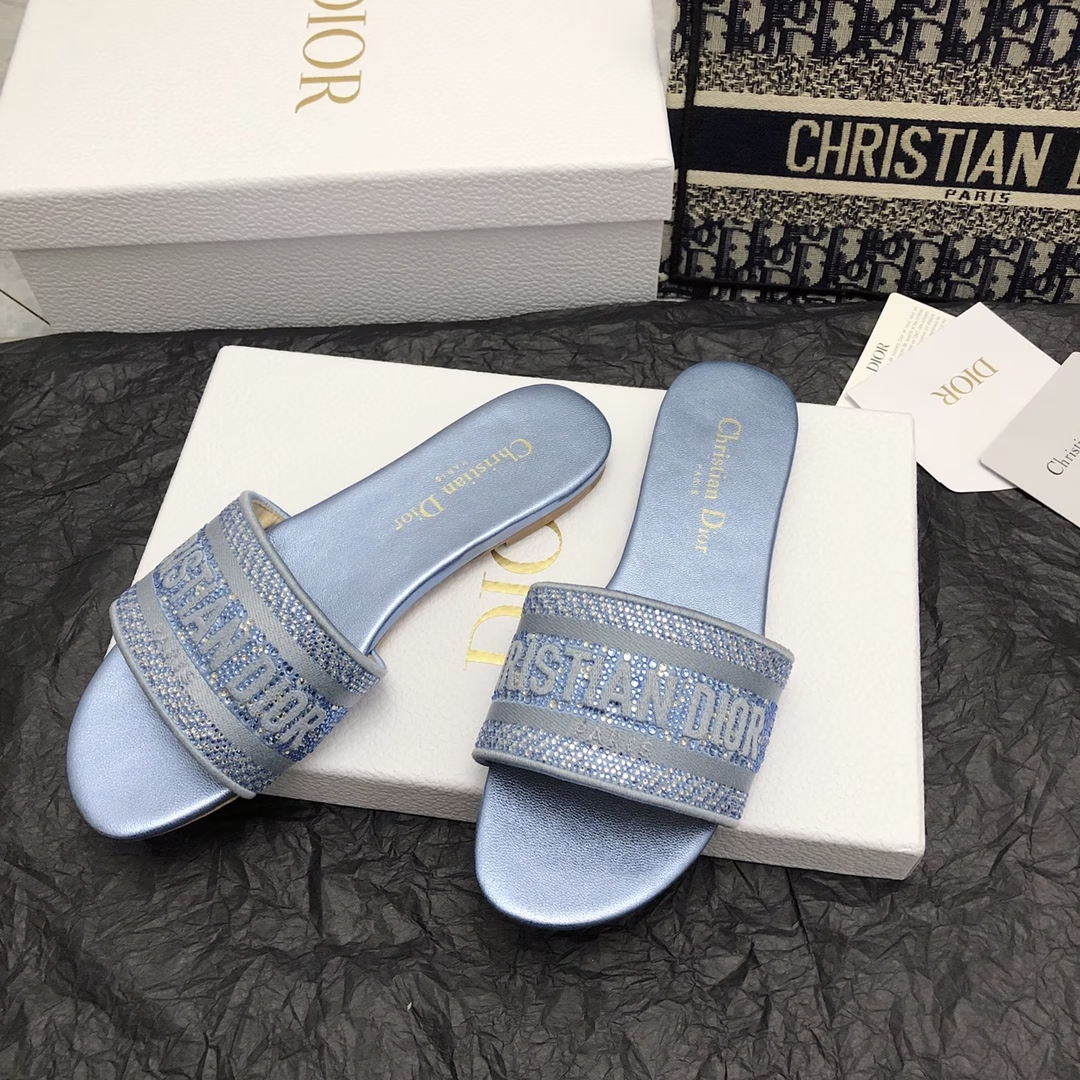 D new arrival women slippers with diamond