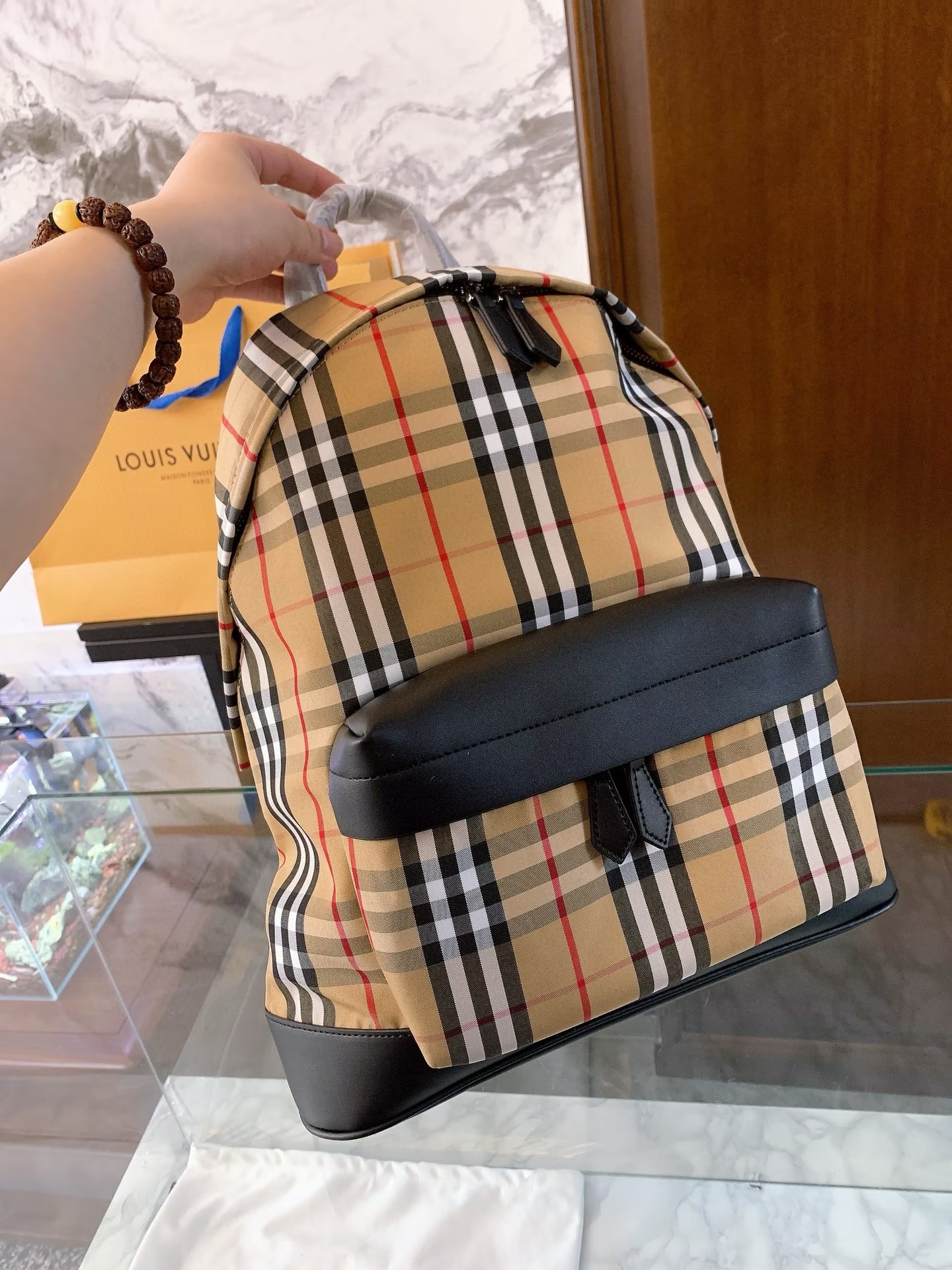Bb new arrival vintage men and women backpack size: 41*34*13 cm