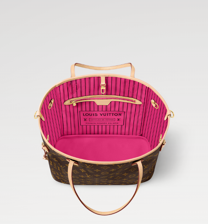 Louis Neverfull Bandouli��re Inside Out MM bag size: 31*28 * 14 cm