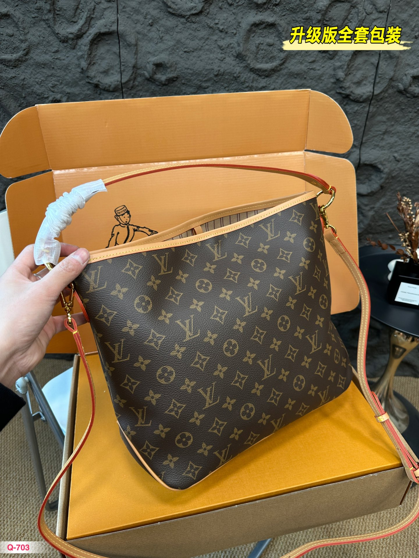 Louis new arrival vintage Delightful bag size: 34*28cm