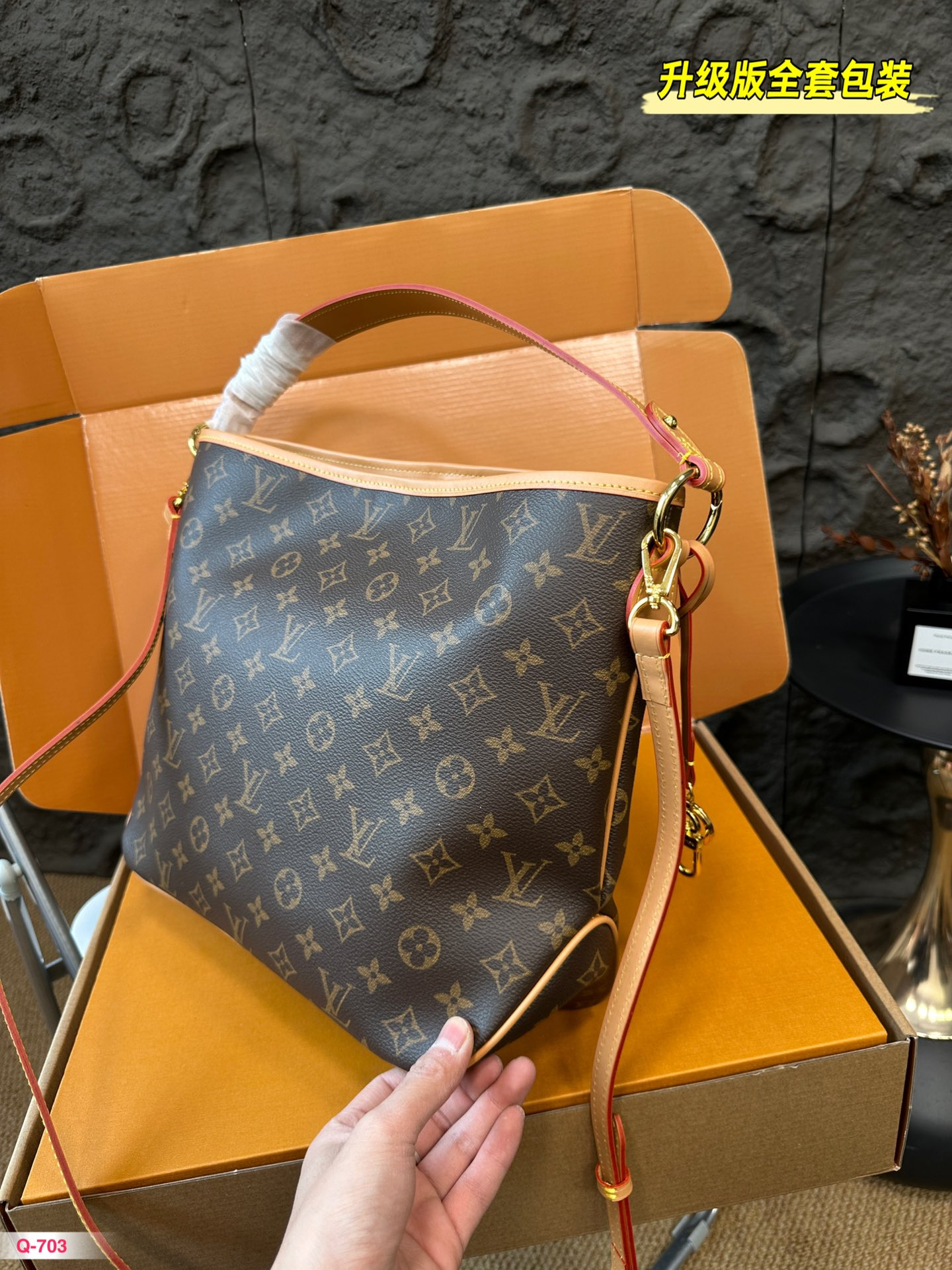 Louis new arrival vintage Delightful bag size: 34*28cm