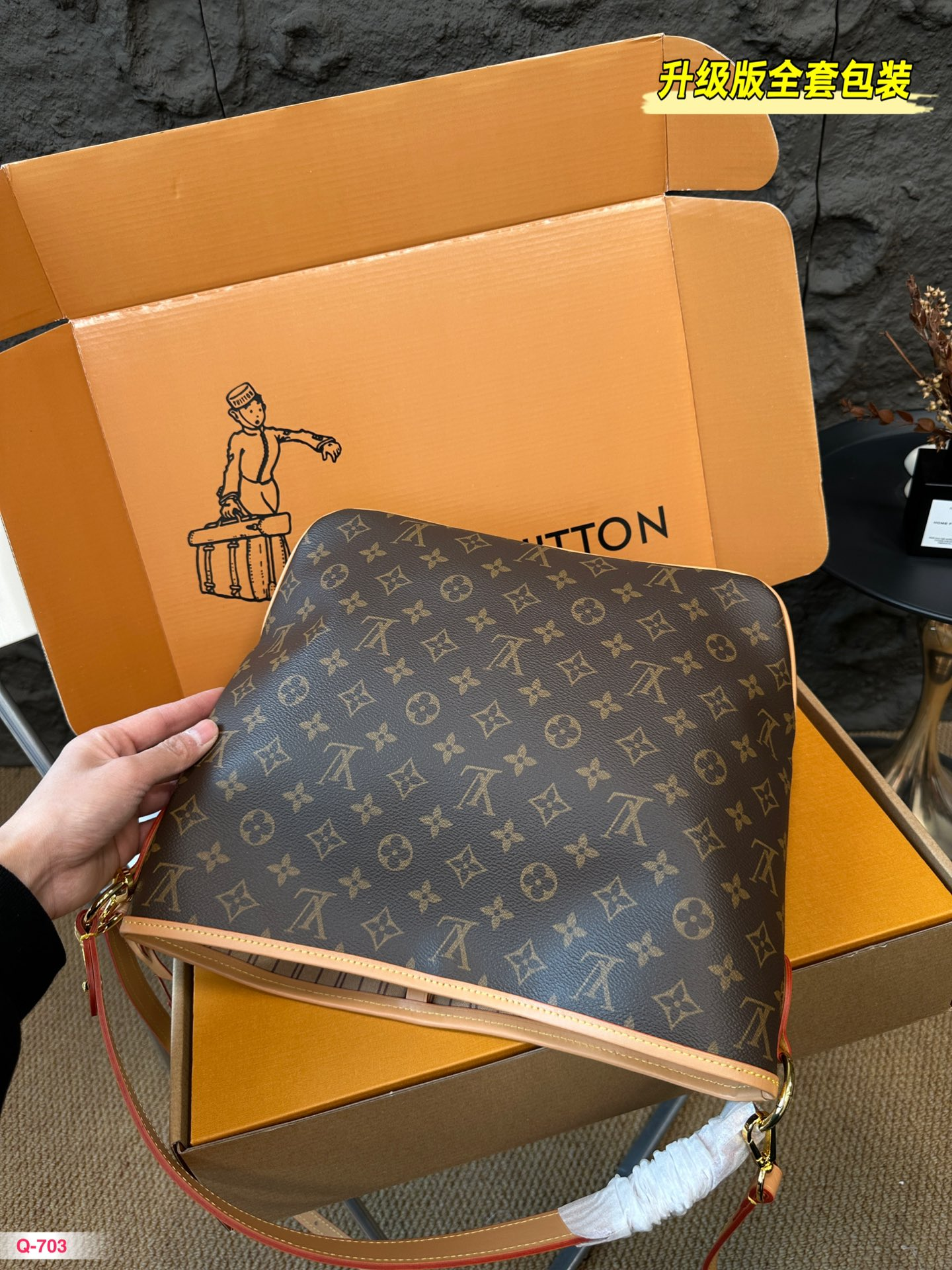 Louis new arrival vintage Delightful bag size: 34*28cm