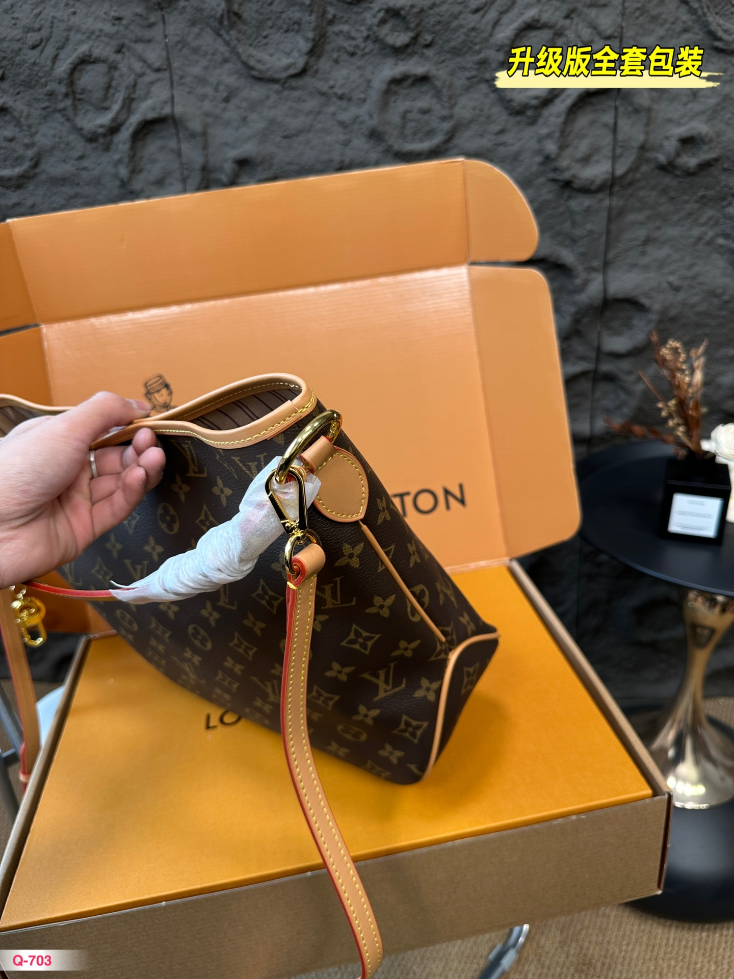 Louis new arrival vintage Delightful bag size: 34*28cm