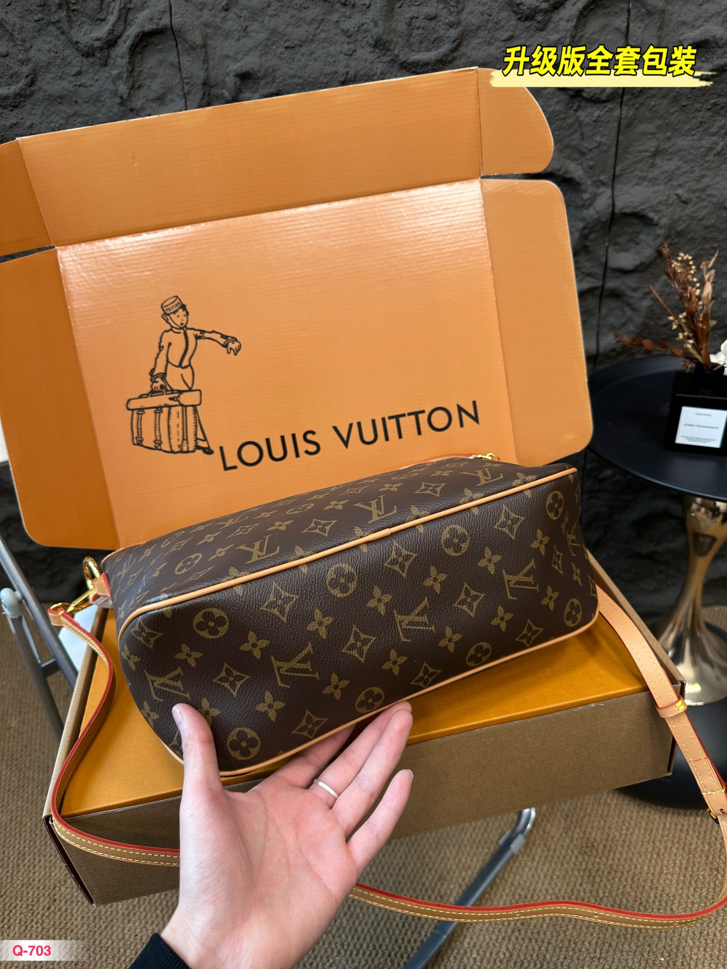 Louis new arrival vintage Delightful bag size: 34*28cm