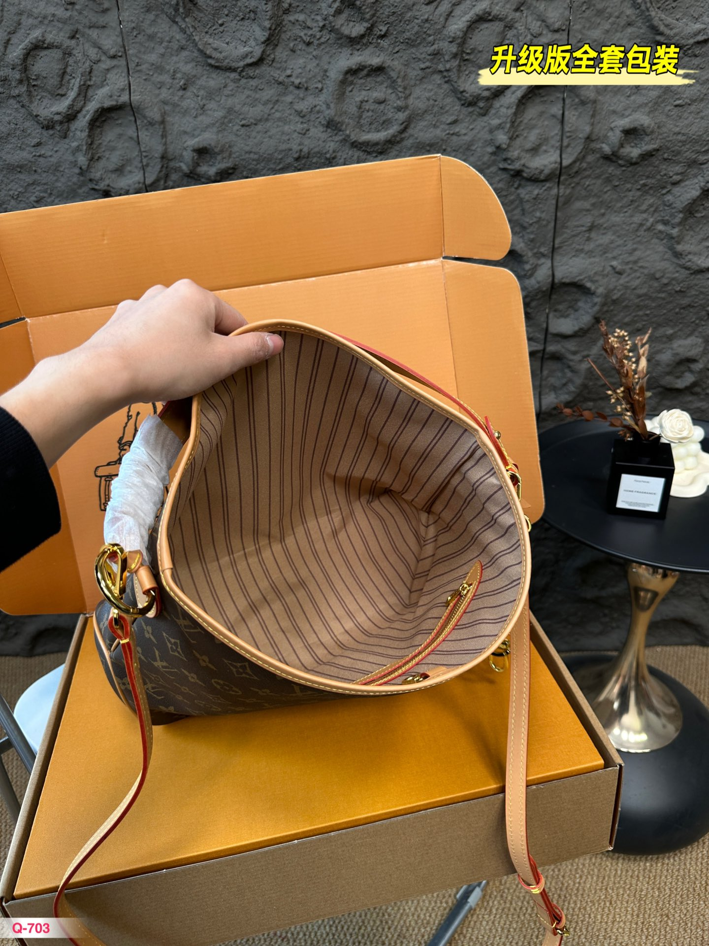 Louis new arrival vintage Delightful bag size: 34*28cm