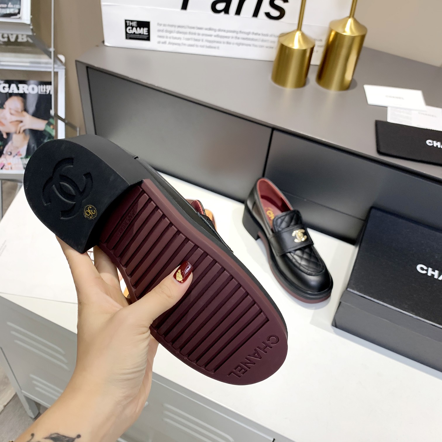 CC new arrival women shoes heels 5 cm