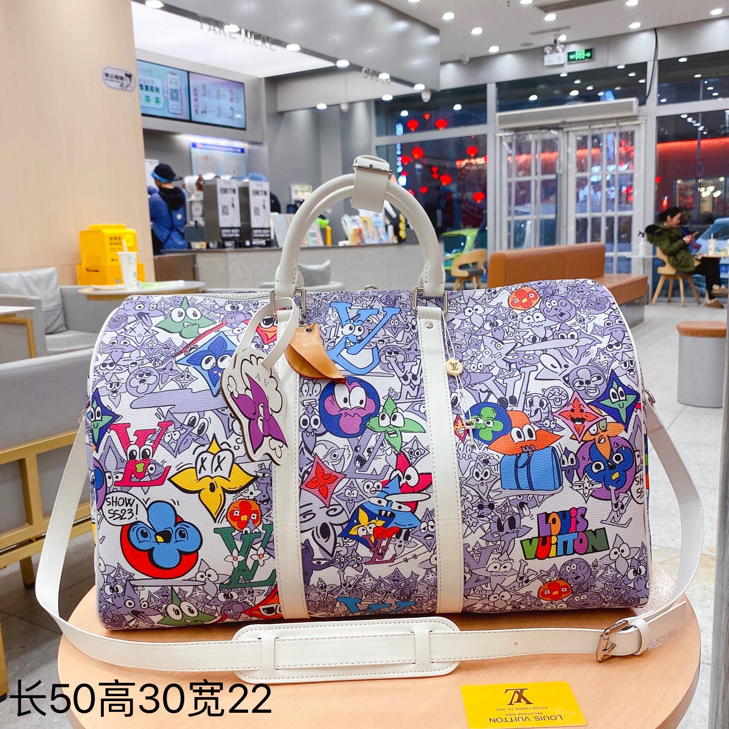 Louis M21863  KEEPALL BANDOULI��RE 50 bag size: 50*29*23 cm