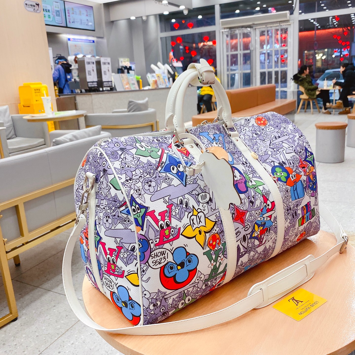 Louis M21863  KEEPALL BANDOULI��RE 50 bag size: 50*29*23 cm