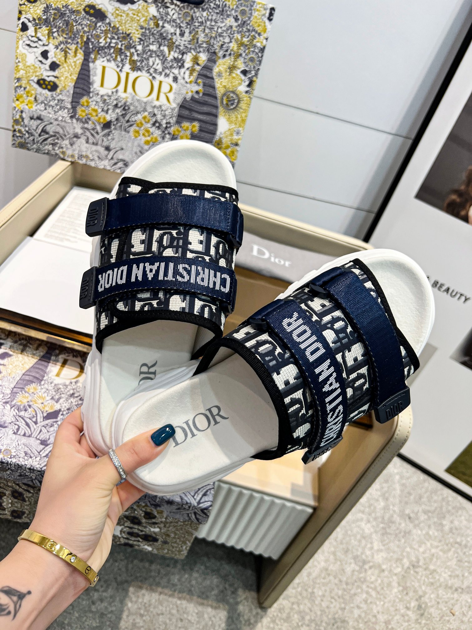 D new arrival men and women slippers heels 5 cm