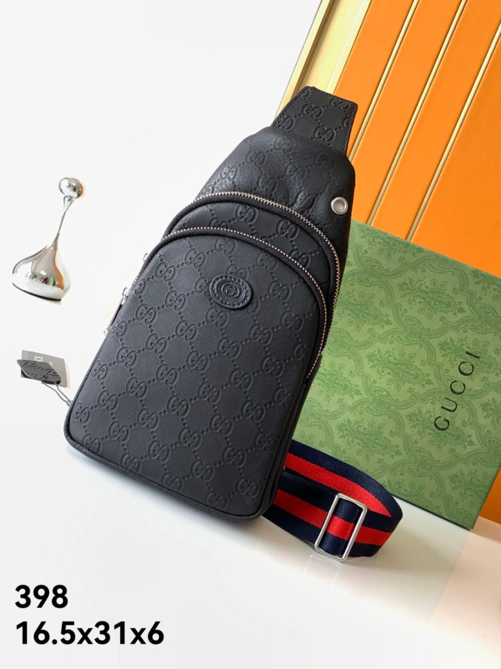 Gg new arrival man bag size : 16.5x30x6 cm