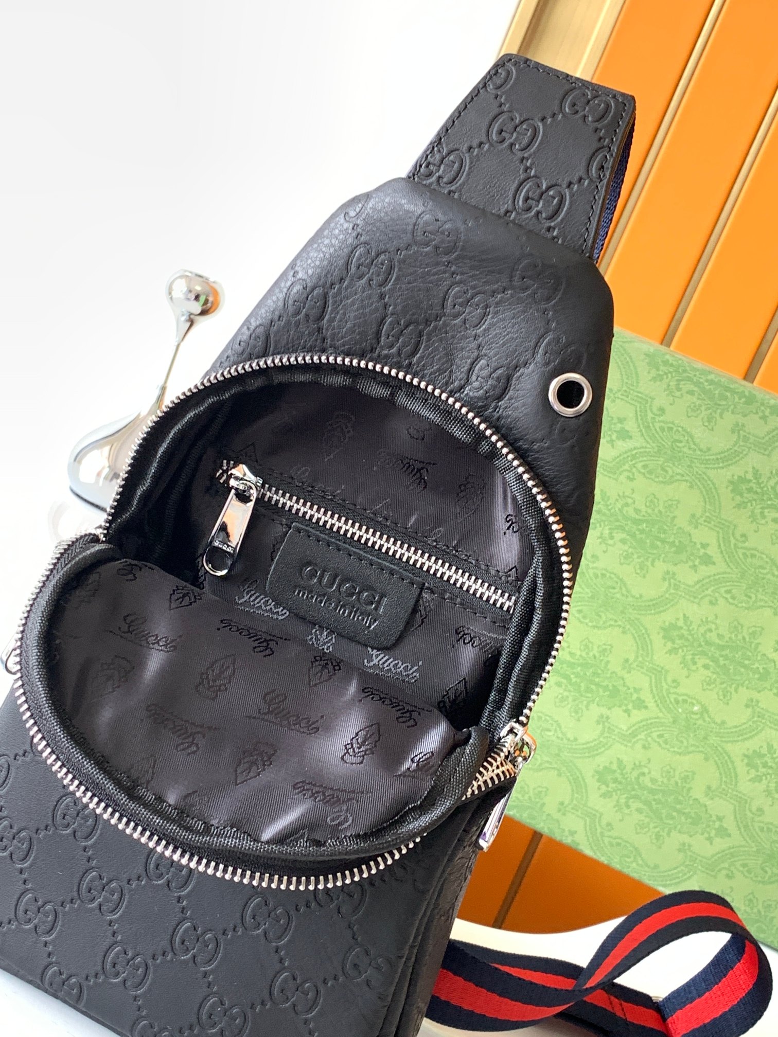 Gg new arrival man bag size : 16.5x30x6 cm