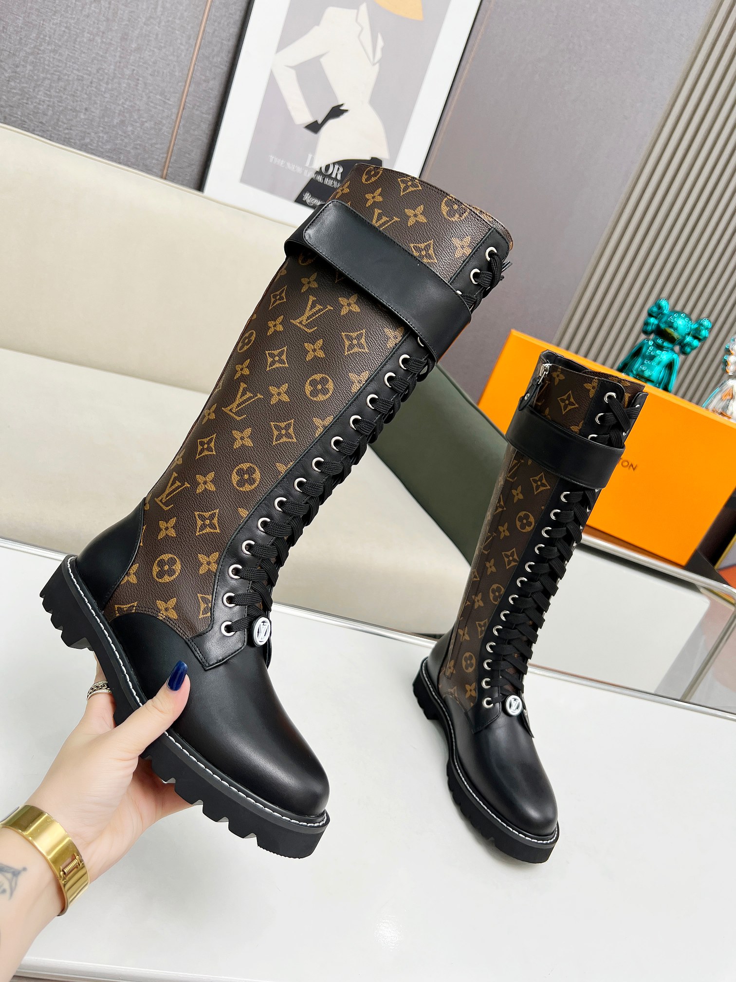 Louis new arrival Monogram women boots 0010