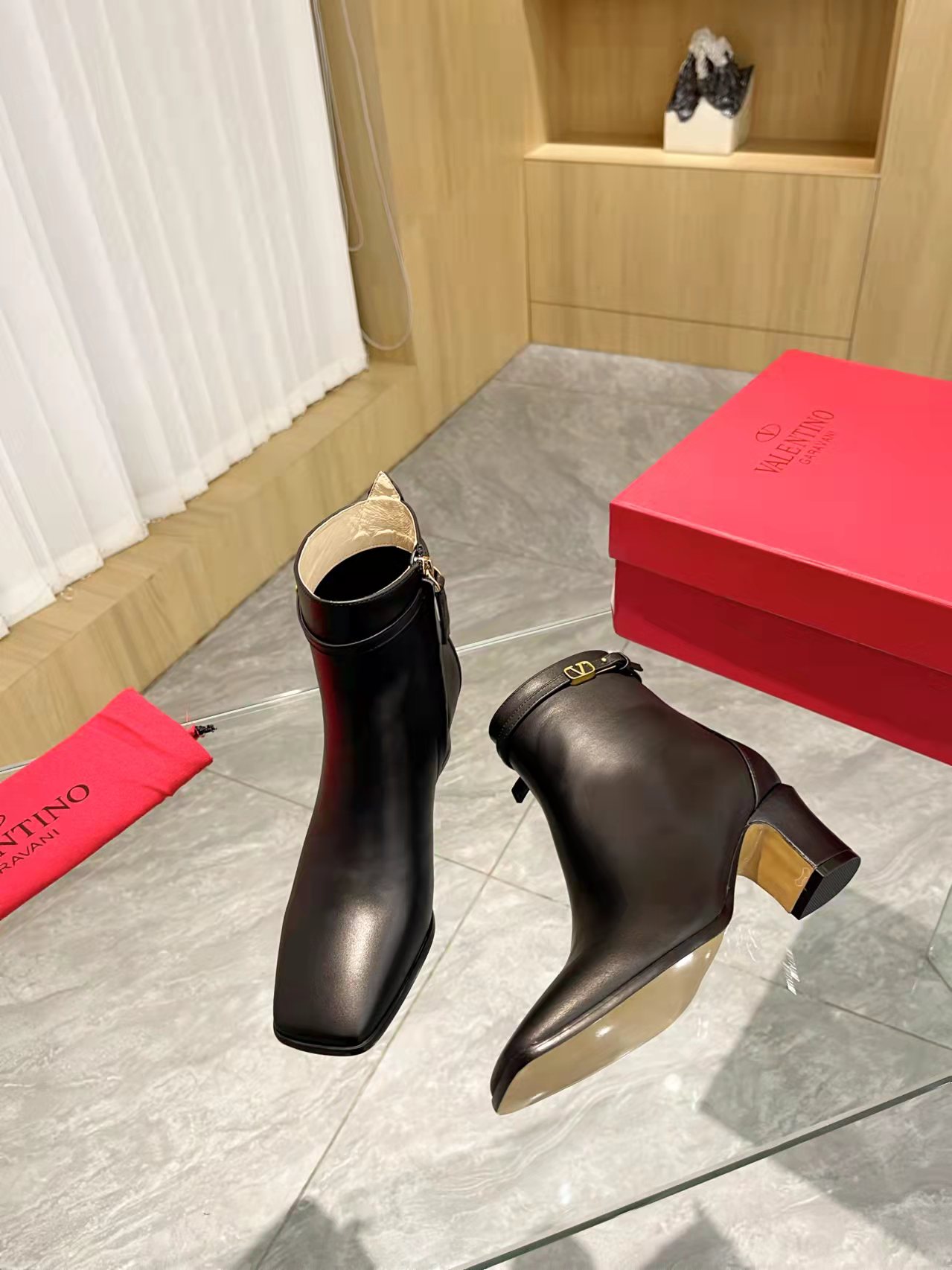 val new arrival women short boots 002 heels 6 cm