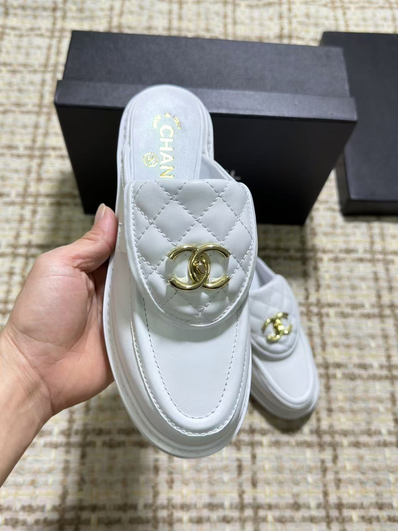 Cc new arrival 24ss women Loafers shoes