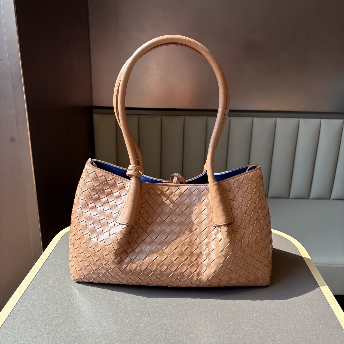 BV Luxury Woven Pinacoteca Handbag 34x20x14cm