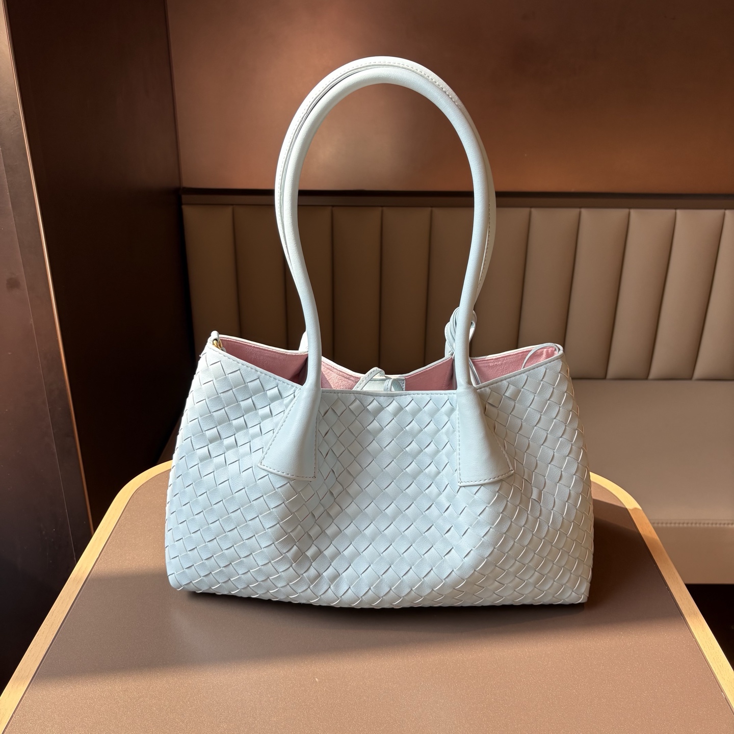 BV Luxury Woven Pinacoteca Handbag 34x20x14cm