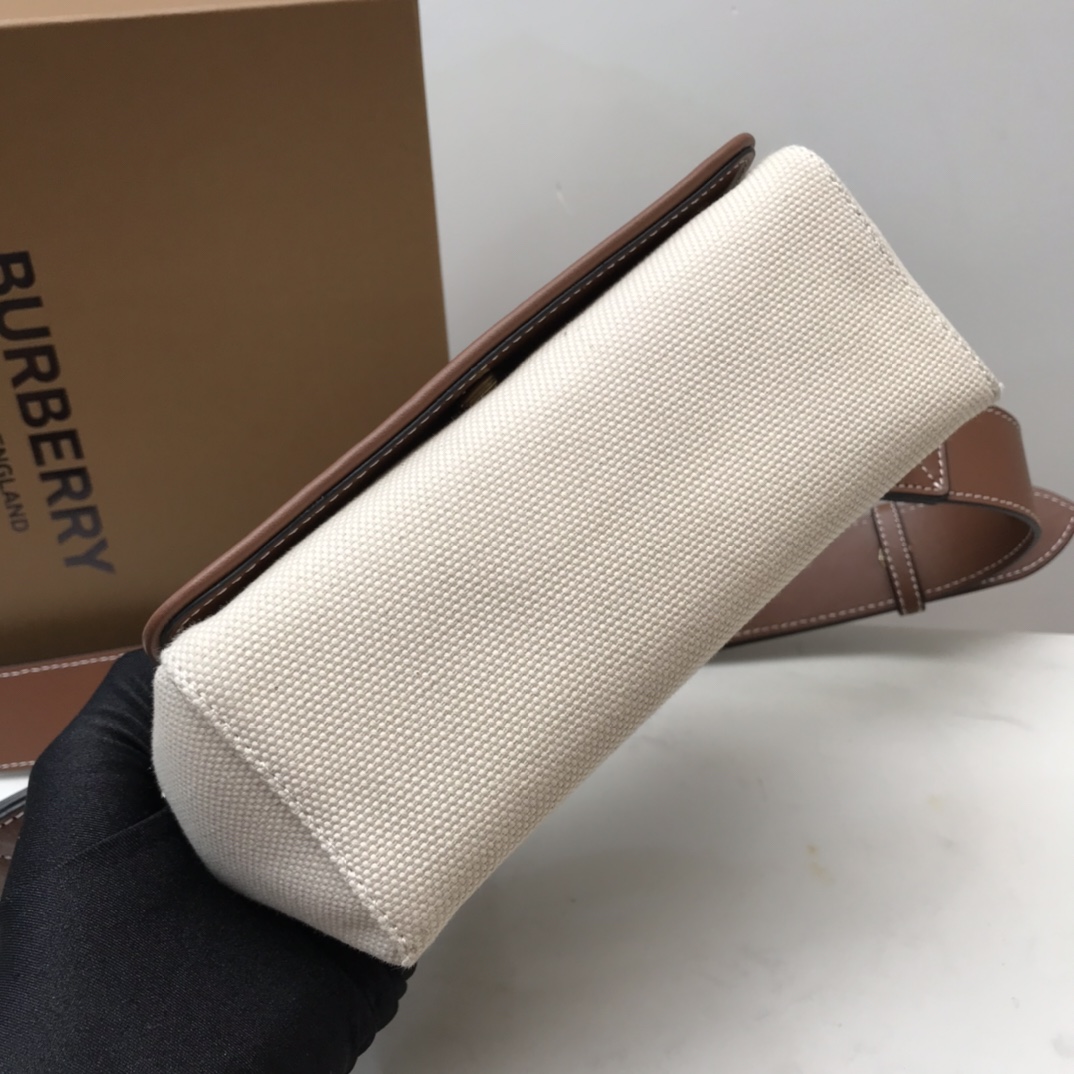 bb Horseferry Print Cotton Canvas Small Crossbody Bag For Women, Women's Bags 7.1in/18cm 80518441