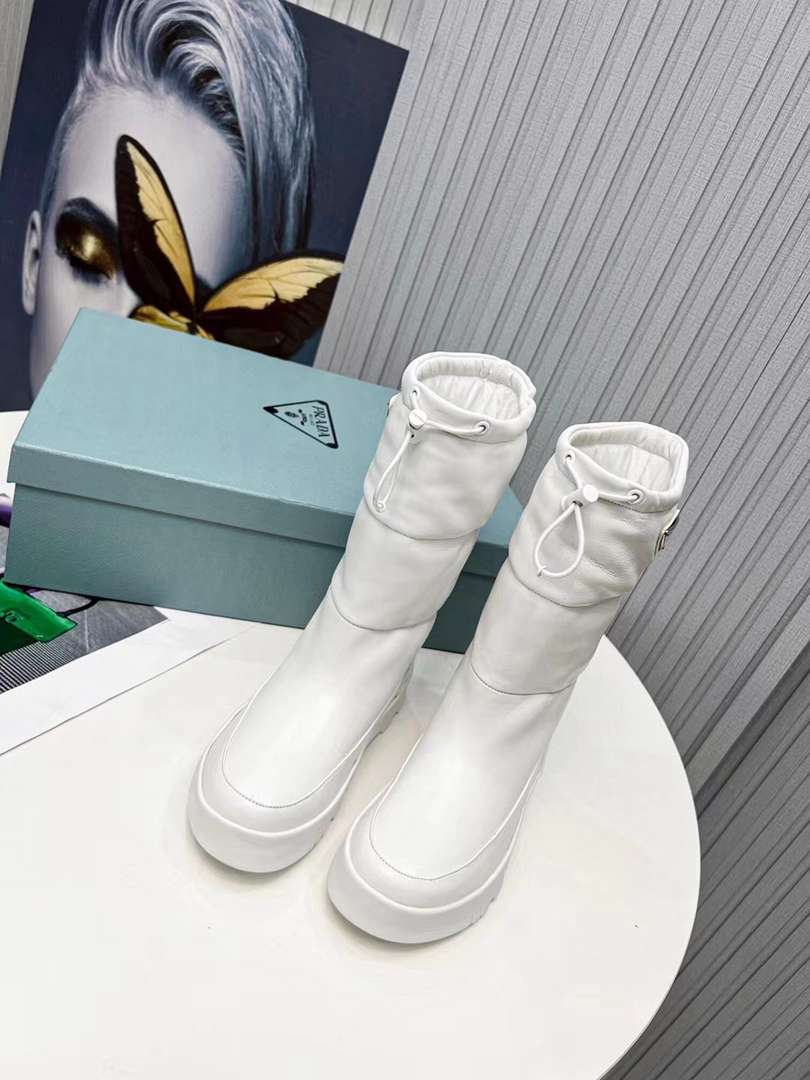 Pra new arrival women white boots 006