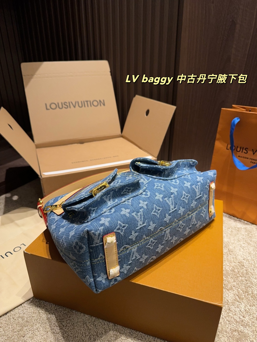 Louis new arrival vintage denim bag size:29*20 cm
