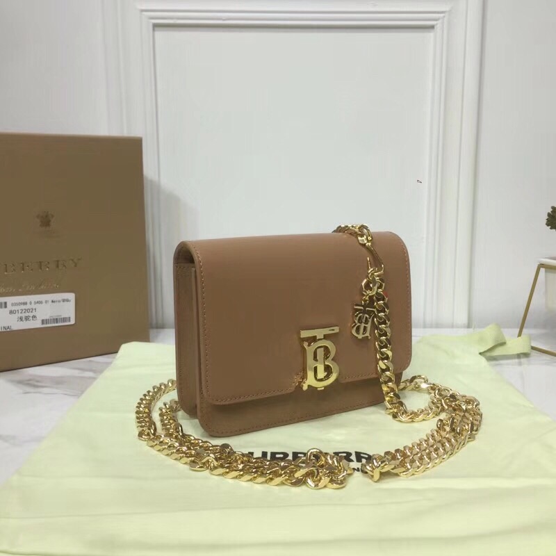 bb Tb Chain Belt Bag Light Brown For Women, Women's Bags 6.6in/17cm