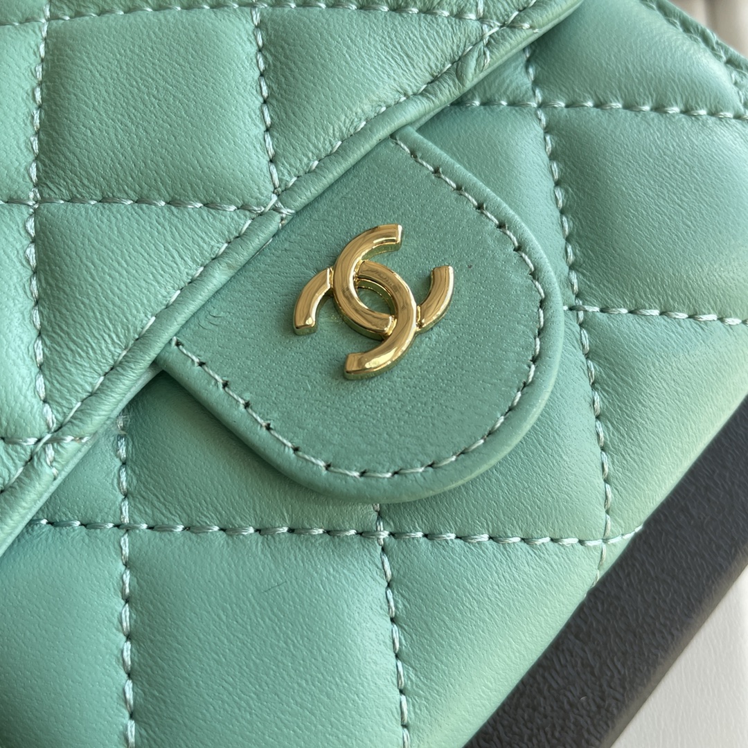 cc Small Classic Flap Wallet Mint Bag For Women 10.5cm/4.1in