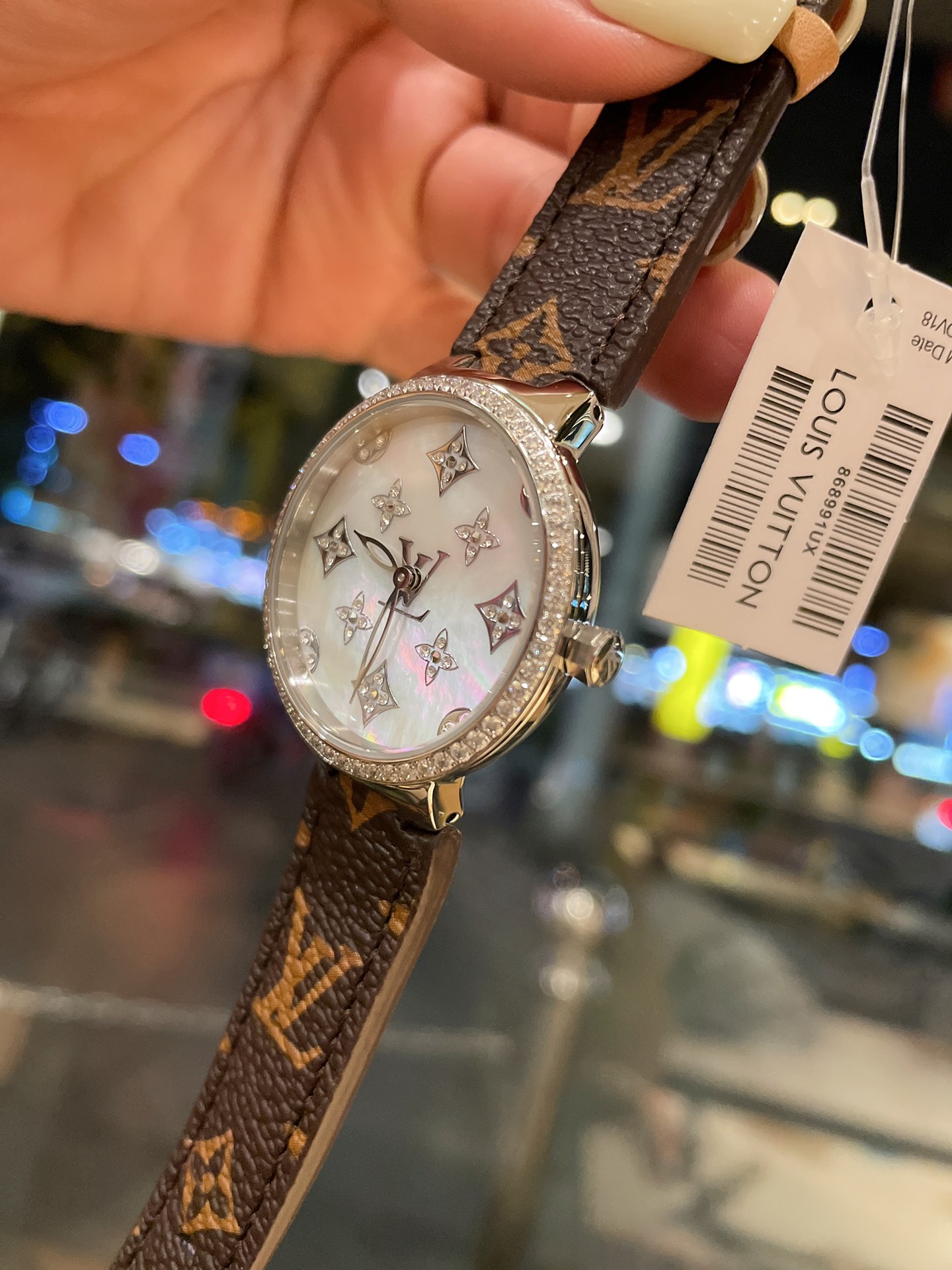 Louis Tambour slim monogran women watch 39mm