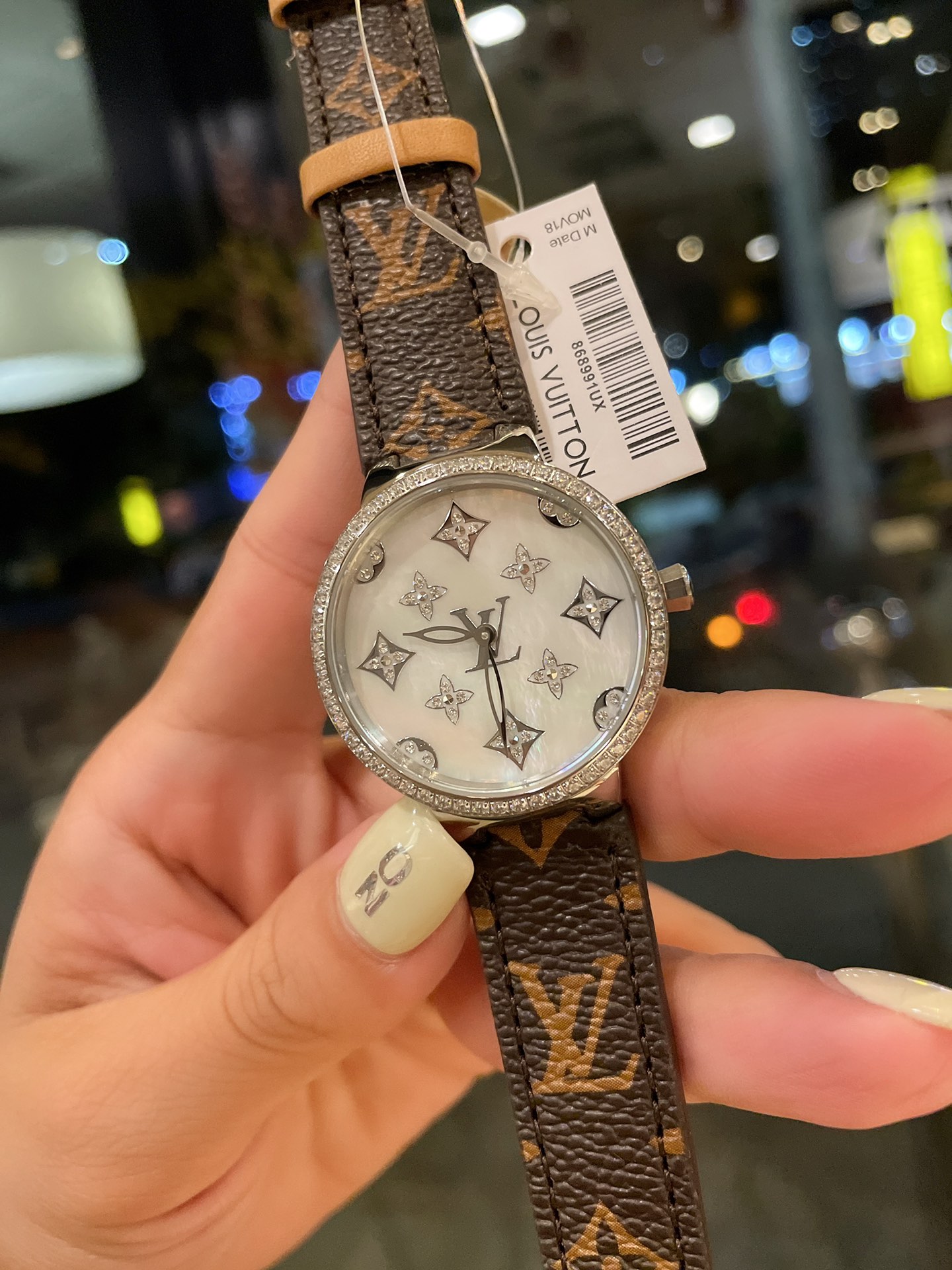 Louis Tambour slim monogran women watch 39mm