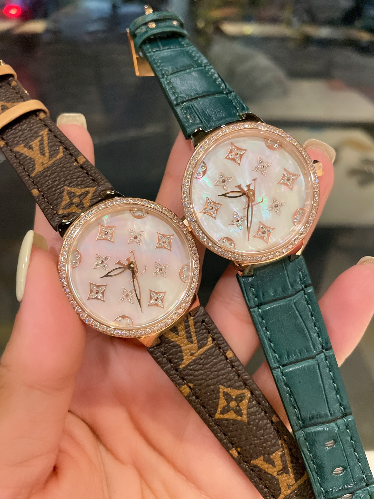 Louis Tambour slim monogran women watch 39mm