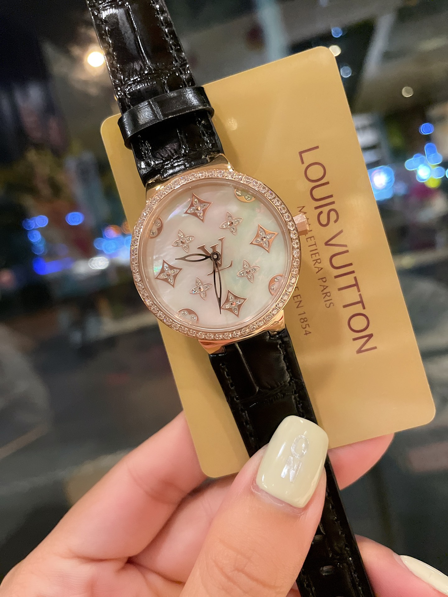 Louis Tambour slim monogran women watch 39mm