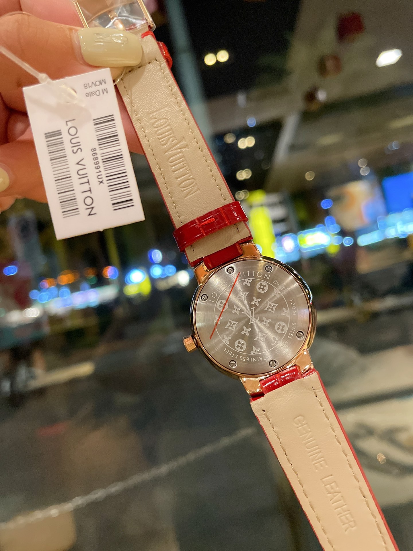 Louis Tambour slim monogran women watch 39mm