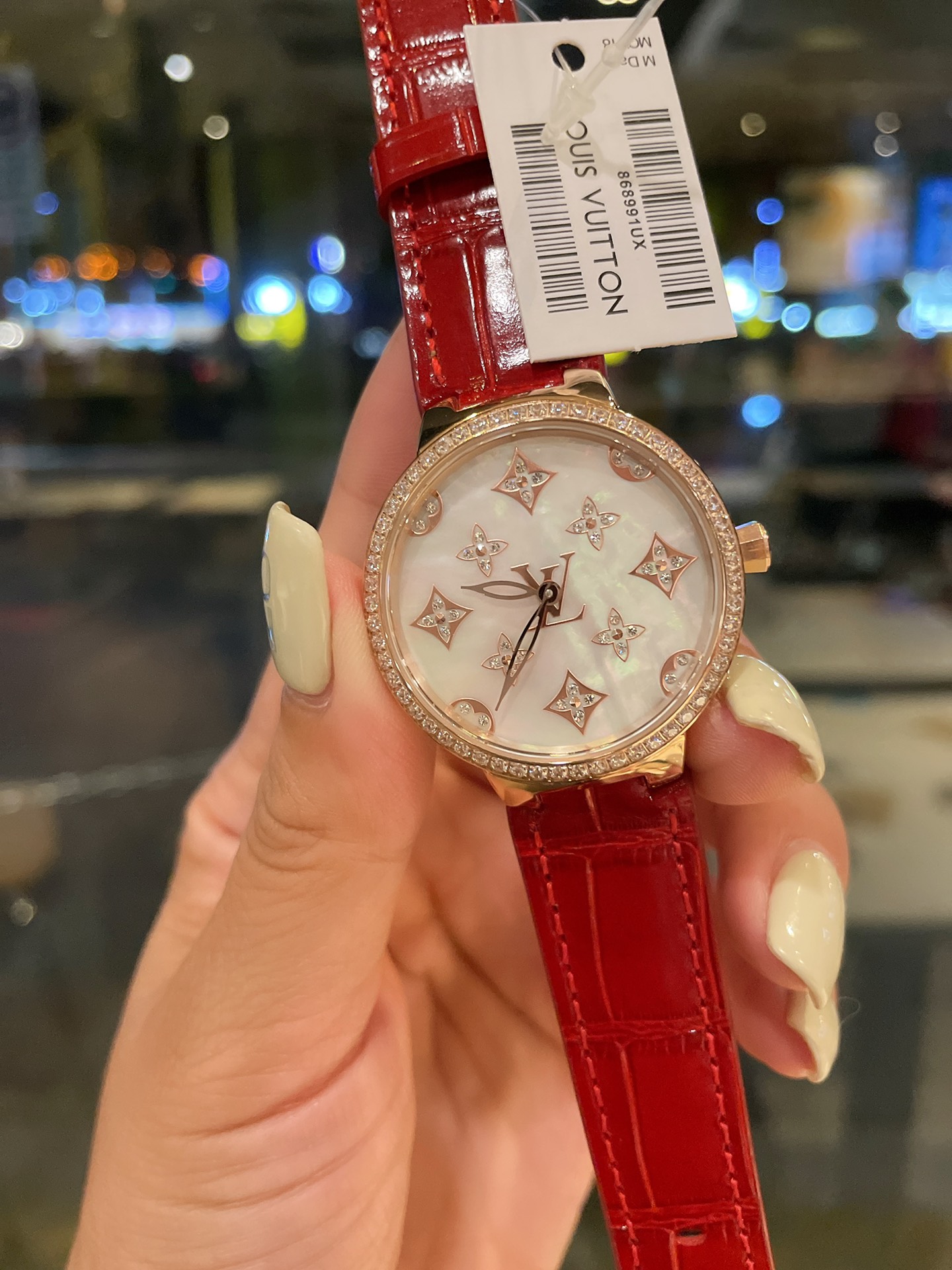 Louis Tambour slim monogran women watch 39mm