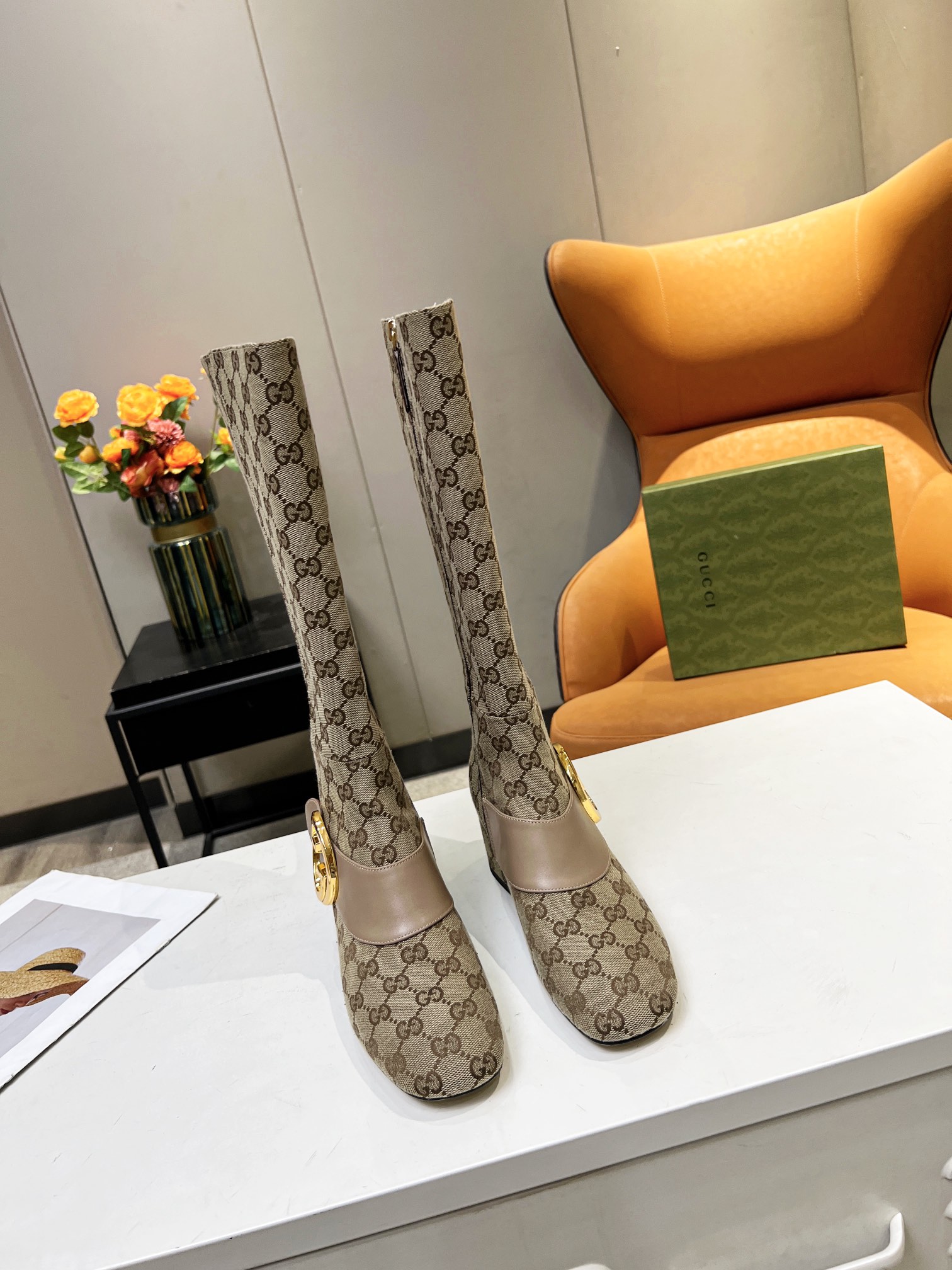 GG women boots heels 5.5 cm