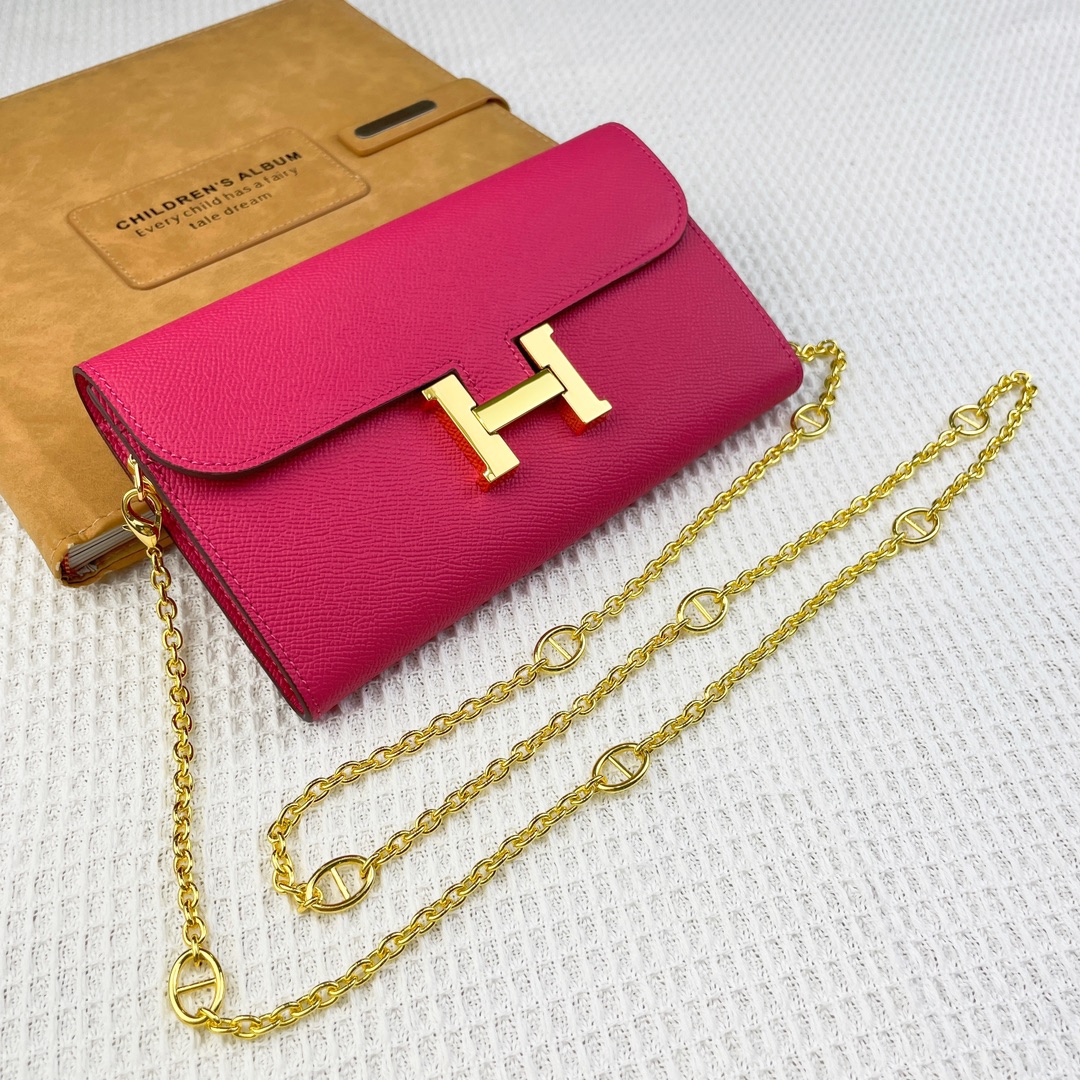 H Constance empson leather bag size:22*11cm