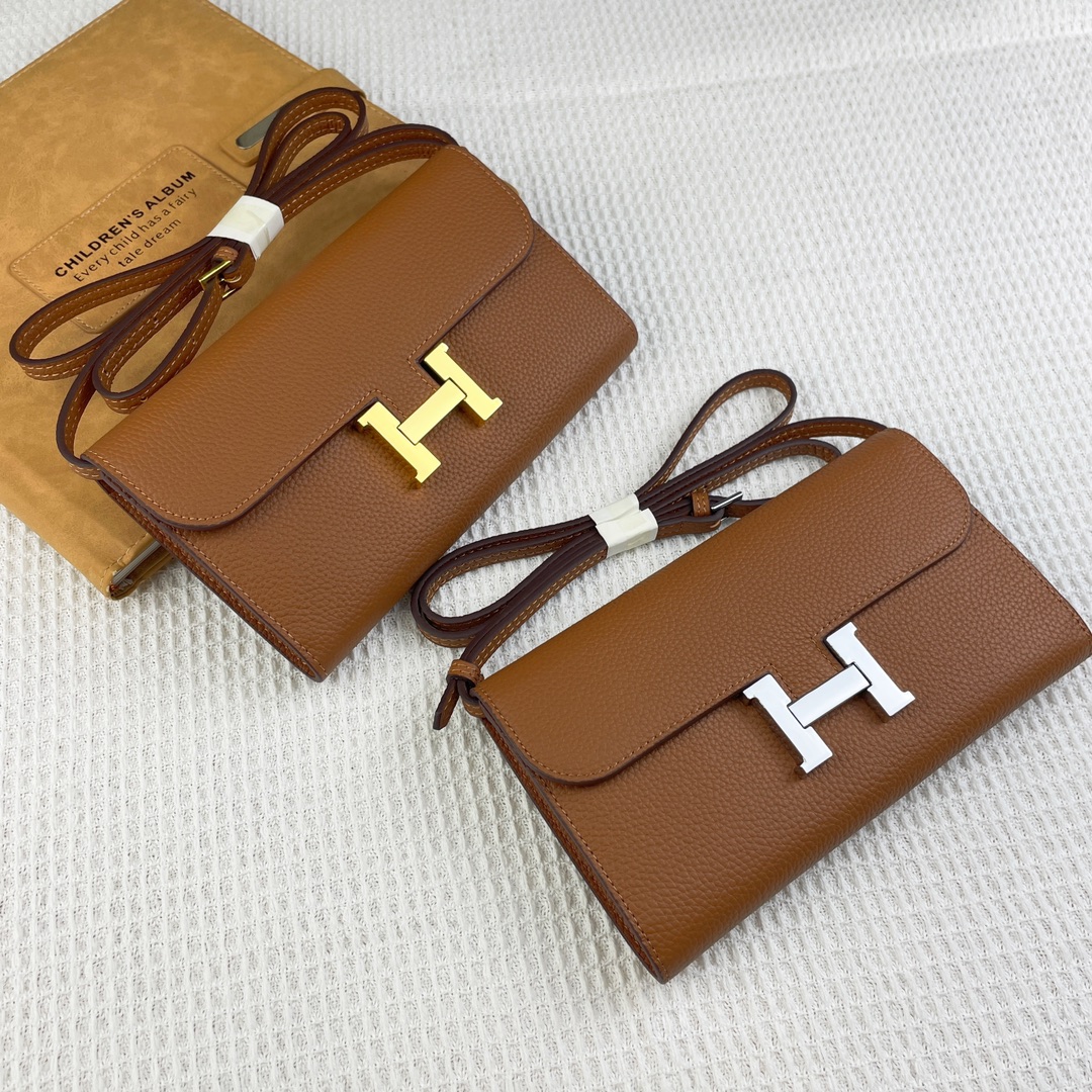 H Constance togo leather bag size:22*11cm