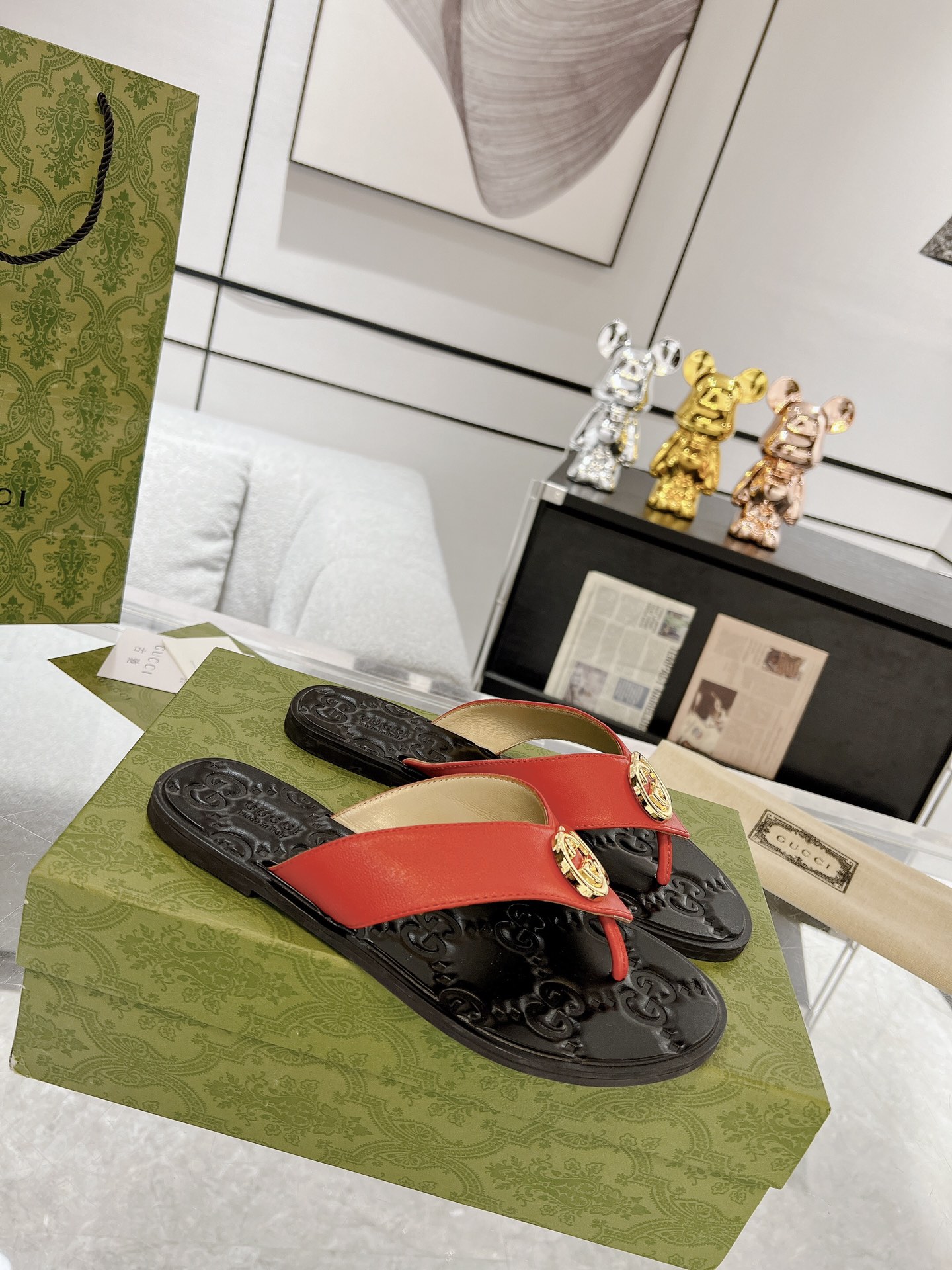 GG new arrival men and women slippers