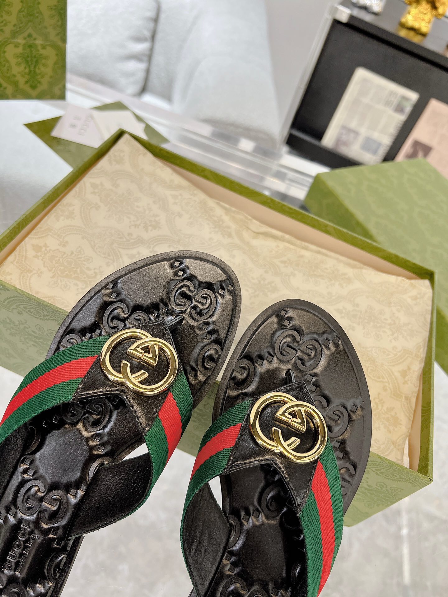 GG new arrival men and women slippers